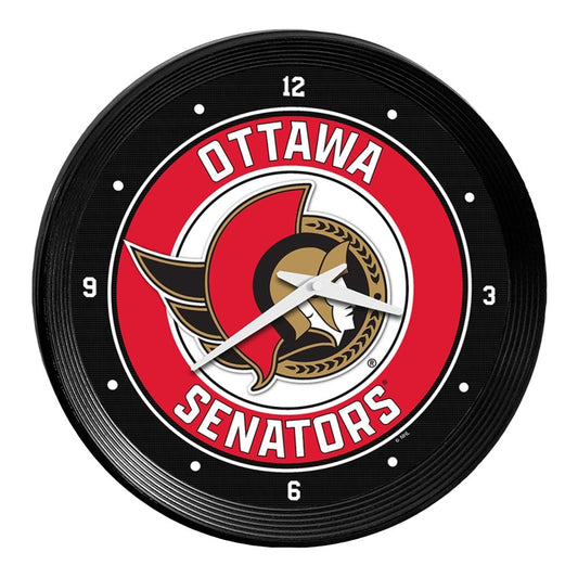 Ottawa Senators Ribbed Wall Clock